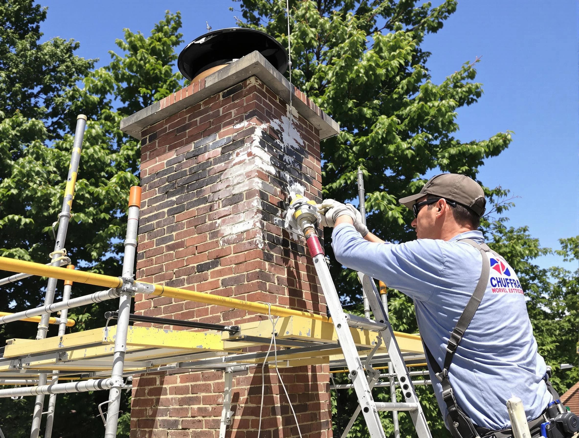 Structural chimney repair by Mountain Park Chimney Sweep in Mountain Park, GA
