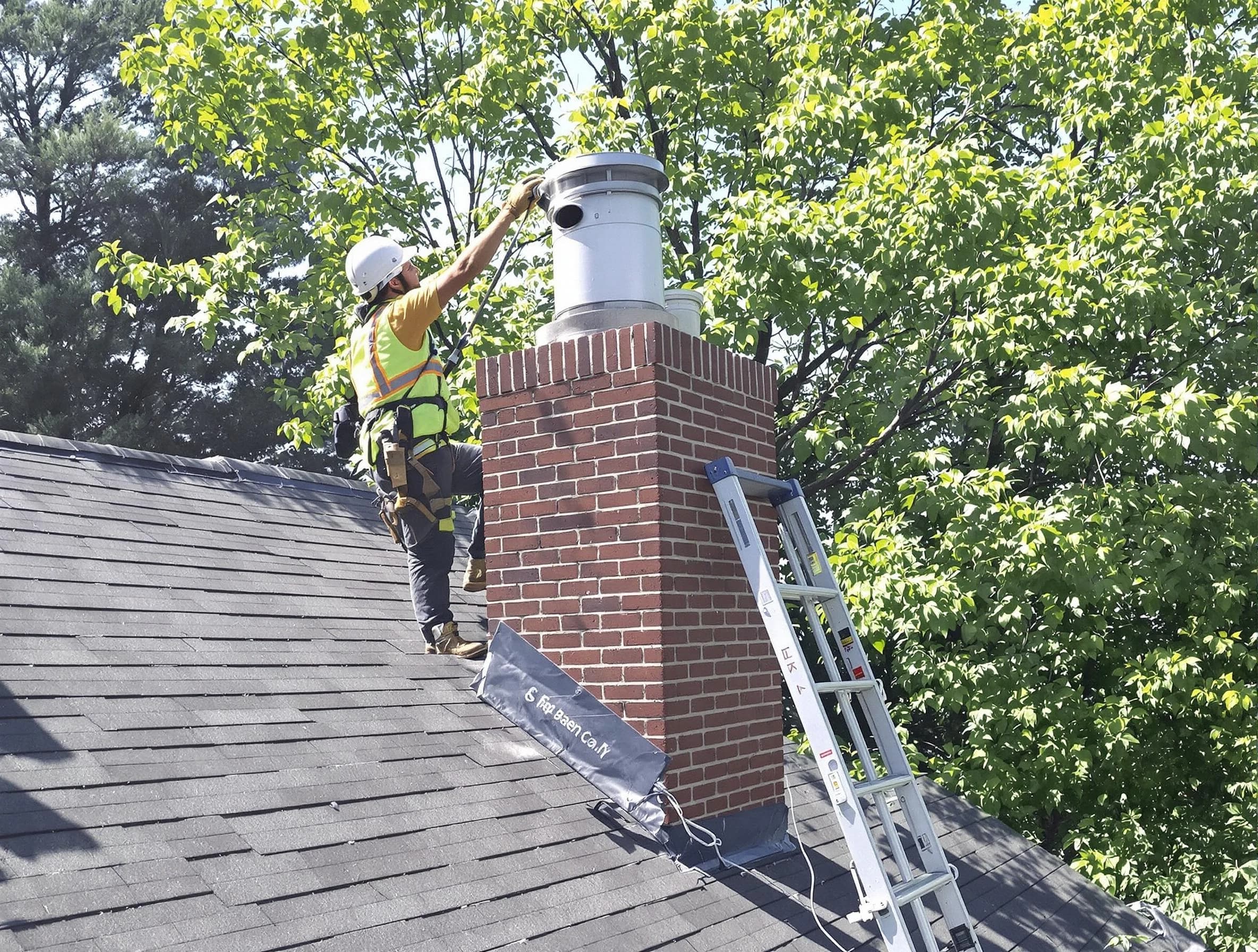 Chimney liner inspection by Mountain Park Chimney Sweep in Mountain Park, GA