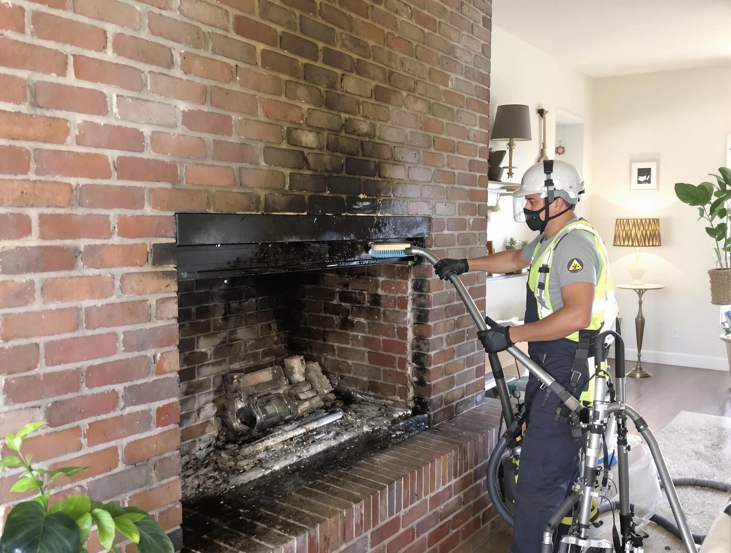 Mountain Park Chimney Sweep providing fireplace cleaning services in Mountain Park, GA