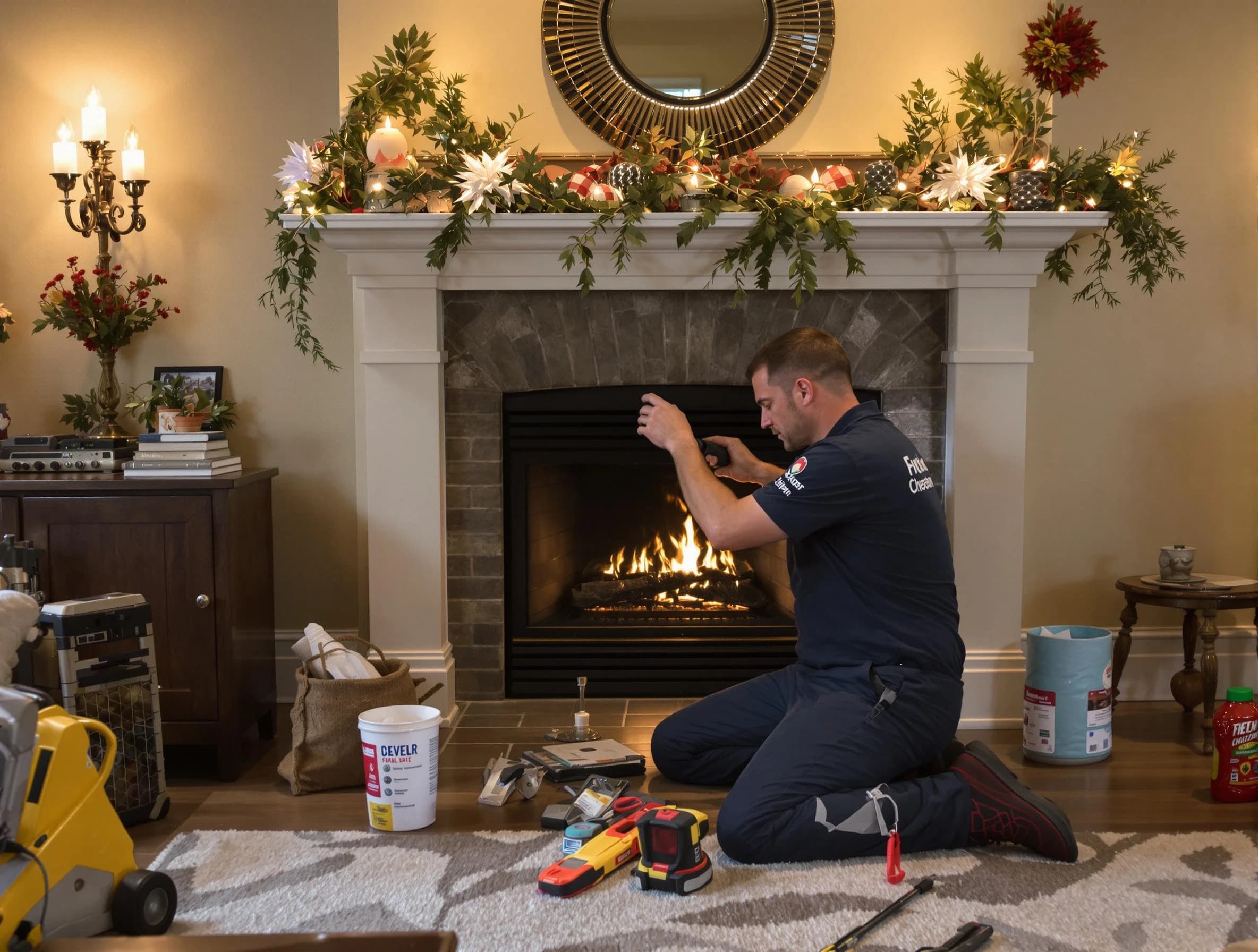 Mountain Park Chimney Sweep offering fireplace maintenance services in Mountain Park, GA