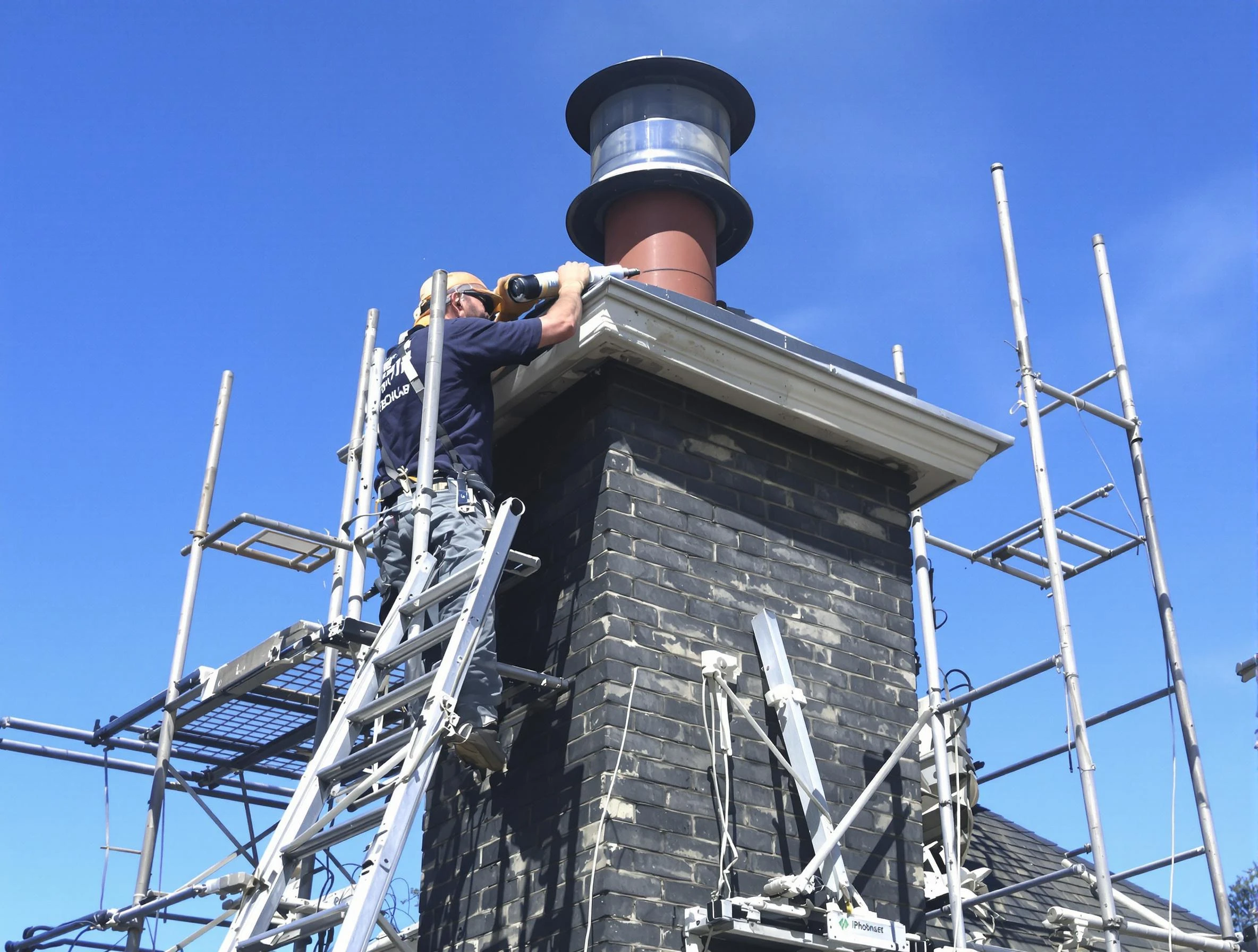 Sturdy chimney crown finished by Mountain Park Chimney Sweep in Mountain Park, GA
