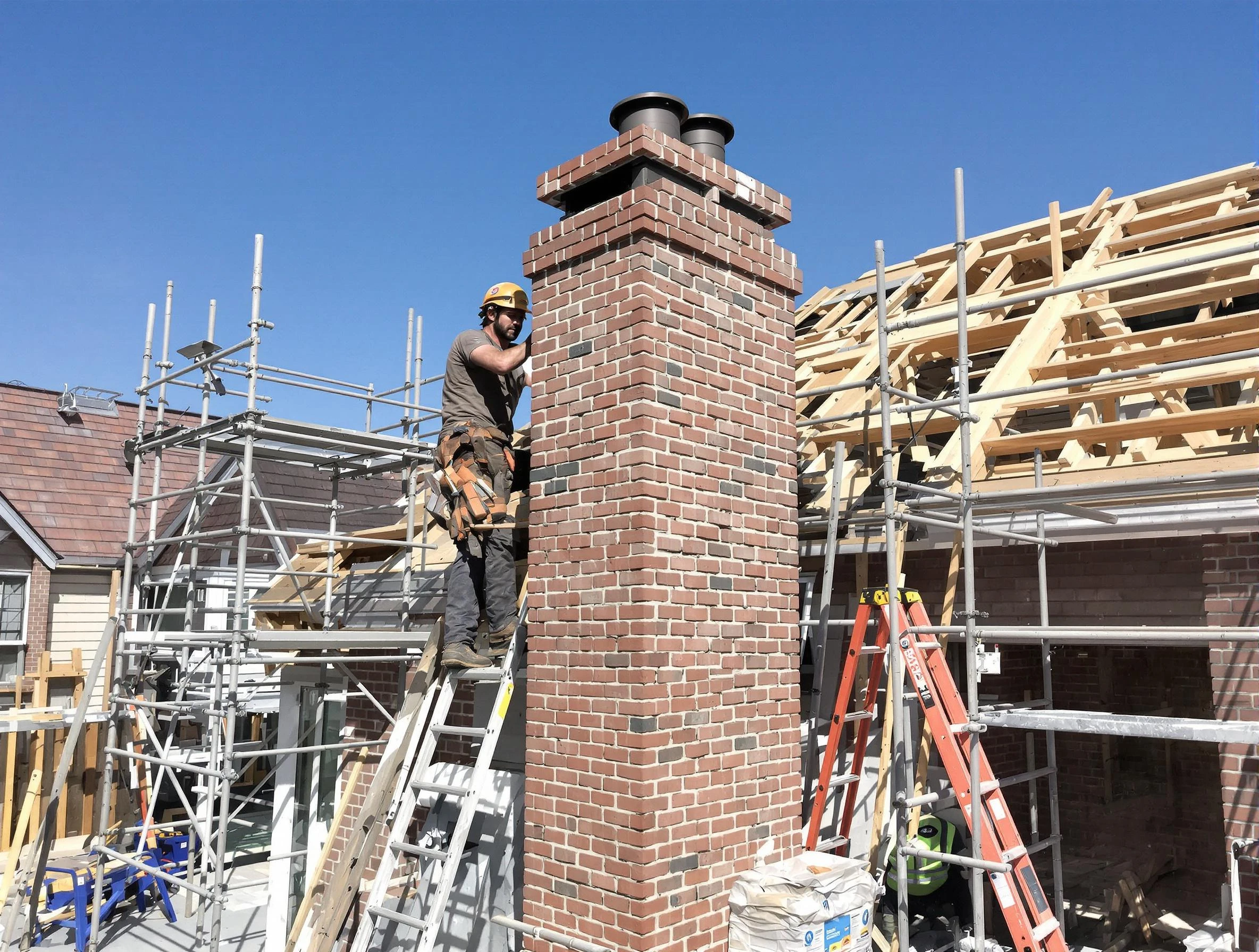 New chimney installation completed by Mountain Park Chimney Sweep in Mountain Park, GA