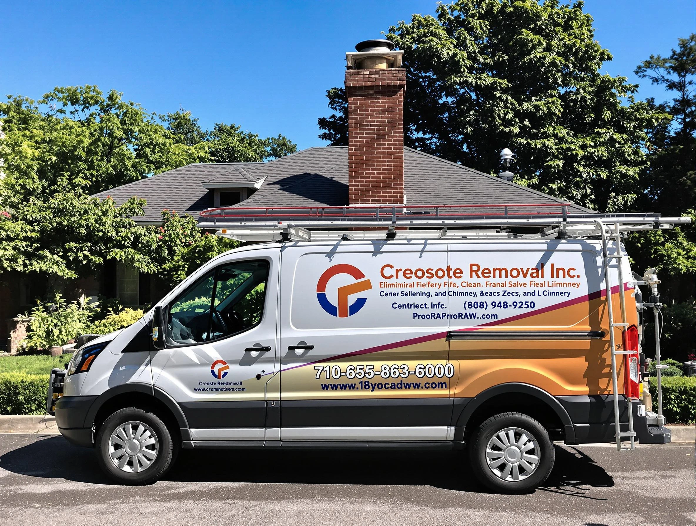 Mountain Park Chimney Sweep technician removing creosote safely in Mountain Park, GA